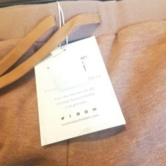 🆕 NWT Morrisday the Label Tan Melody Jogger Size X-Small - Picture 4 of 5